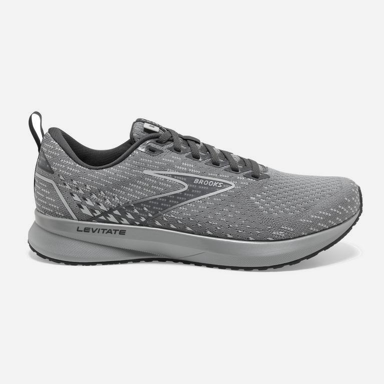 Brooks Levitate 5 Womens Road Running Shoes - Grey/Oyster/Blackened Pearl - Philippines (029475OYD)